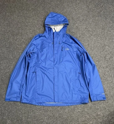 LL Bean Jacket Size XL Trail Model Rain Coat Hiking Outdoors Full Zip - Image 1 of 4