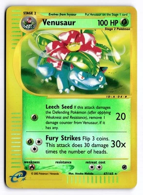 Venusaur (67) Rare Expedition Reverse Holo 067/165 NM - Image 1 of 2