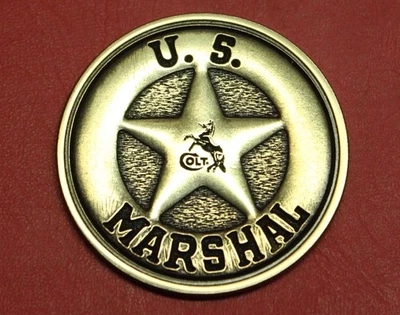 Colt Firearms Marshal Display Case Bronze Medallion - Image 1 of 2