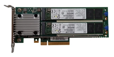 HPE NS204i‑p NVMe PCIe3 x8 RAID 1 OS Boot Device P12965-B21 w/ 2x 480GB M.2 SSD - Image 1 of 4