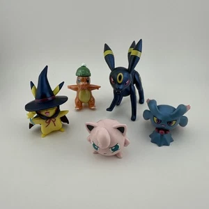 Jazwares Pokémon Battle Figures Lot of 5 Pearlescent With Holiday Editions - Picture 1 of 6