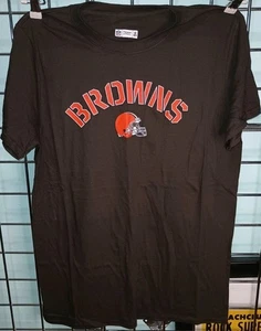 Cleveland Browns Size Med. T Shirt Top Brown NWOT Chest 20" Length 27.5" NFLPA - Picture 1 of 8