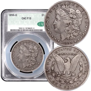 1895-O Morgan Dollar $1 CACG F15 CAC - Picture 1 of 5