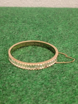 Michael Kors Black Friday MKJ6232791 Rose Gold Baguette Bangle Bracelet - Image 1 of 4