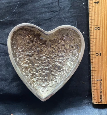 1 SOPORTE BANDEJA ANILLO PLATA ESTERLINA ROSA STIEFF ROSAS TOTALES EN EL CENTRO Foto 1 de 2