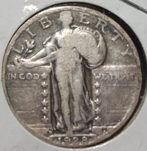 1928 D Standing Liberty Silver Quarter FREE2Ship w/TRACKING! (2576) - Picture 1 of 8