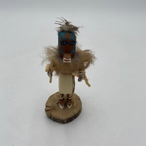Vintage Navajo Kachina Doll Squirrel Warrior Native American Signed BC 5" - Picture 1 of 7