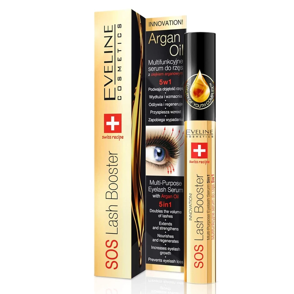 Eveline Cosmetics SOS Wimpern Serum Für Wimpernverlängerung | 10 ML | Verdickt  - Bild 1 von 4