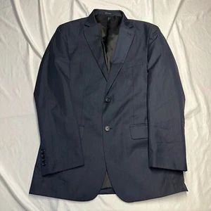 Geoffrey Beene Mens Suit Jacket Blue 42 Long Two Button Notch Viscose Blend - Picture 1 of 12
