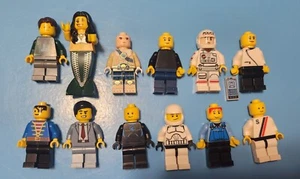 12 Lot Min Figs LEGO Pirates Minifigures Mermaid Business Police Female *Flaws* - Picture 1 of 9