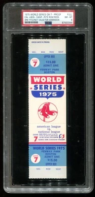 Игра 1975 World Series 7 билетов пруф PSA 8 NM-MT Red's Win World Series Fenway - Изображение 1 из 2