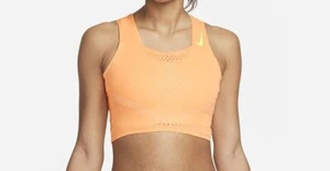 Nike Women’s Aeroswift Dri-Fit Adv ORANGE Running Crop Top MEDIUM New NWT - Picture 1 of 1