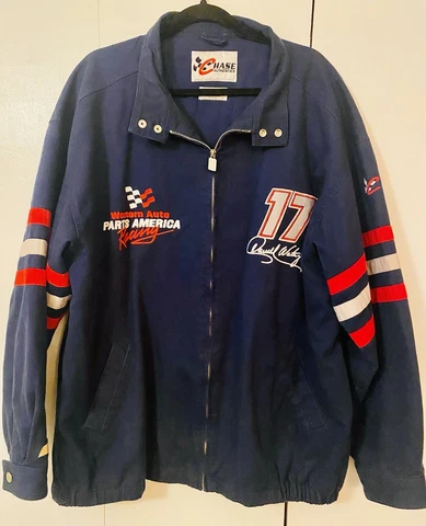 Chase Authentics Darrell Waltrip #17 Western Auto Racing Blue Jacket NASCAR 2XL Cover
