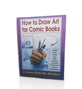 HOW TO DRAW ART FOR COMIC BOOKS (1989) JAMES VAN HISE, Rare Book - Imagen 1 de 4