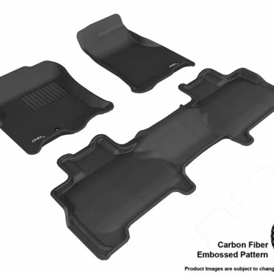 3D MAXpider  Black 1st & 2nd Row 3 Piece Set for Ford Expedition - Image 1 of 4