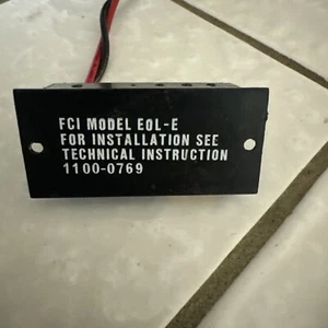FCI FIRE CONTROL INSTRUMENTS ALARM MONITOR MODULE Model EOL  1100-0769 PIV OS&Y - Picture 1 of 6