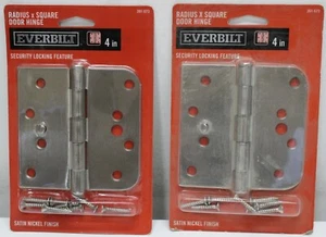 Menge 2 Everbilt 4" Radius X Quadrat Sicherheitsverriegelung Funktion Türscharnier 261 673 - Bild 1 von 7