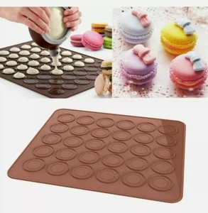 Silicone Macaron Mat Tray 48 Circles French Macaroon Mold Oven Baking Tool Mould - Picture 1 of 5