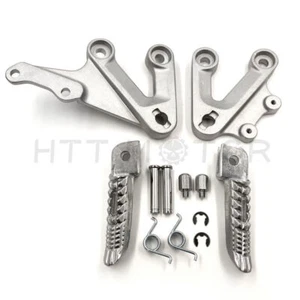 Front Foot Pegs Footrest Brackets Set For Suzuki GSXR1000 2003-2004 GSX-R 1000 - Picture 1 of 6