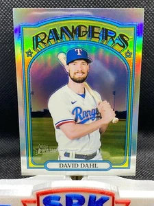 2021 Topps Heritage High Number DAVID DAHL CHROME REFRACTOR 287/572 #710 RANGERS - Picture 1 of 1