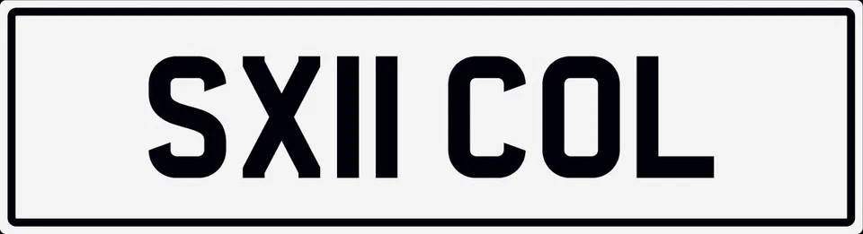SEXY COL COLIN COLE COLEMAN PRIVATE REGISTRATION CHERISHED NUMBER PLATE SX11 COL - Image 1 of 1