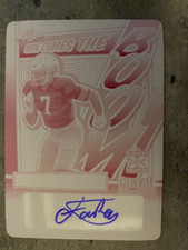 ISAIAH FOSKEY 2023 LEAF METAL HERE COMES THE BOOM PRINTING PLATE RC AUTO #1/1