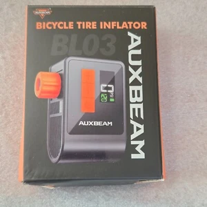 Portable Tiny Bike Pump with Gauge 120PSI Electric Bicycle Pump Auxbeam BL03 - Picture 1 of 3