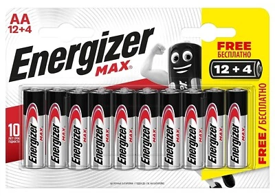 Energizer Max AA & AAA Batteries Alkaline 1.5 V  LR6, MN1500 LR03, MN2400 - Image 1 of 4