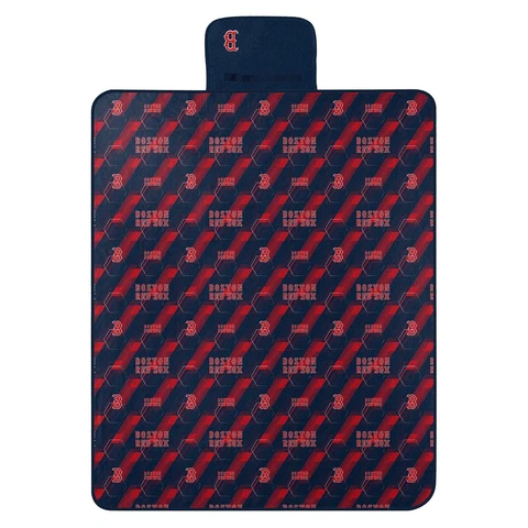 Boston Red Sox Picnic Blanket (Hex Stripe) OFFICIAL MLB Cover