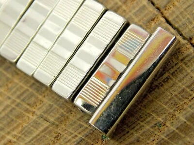 Correa de reloj de expansión de tijera de acero inoxidable Diplomat vintage 18 mm sin usar NOS Foto 1 de 4