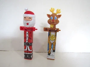 Vintage Santa Reindeer sweet tart smarty candy dispenser decor - Picture 1 of 9