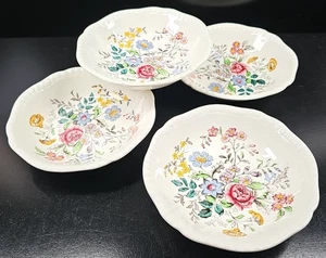 (4) Spode Romney Coupe Cereal Bowls Set Vintage Floral Copeland England MCM Lot - Picture 1 of 24