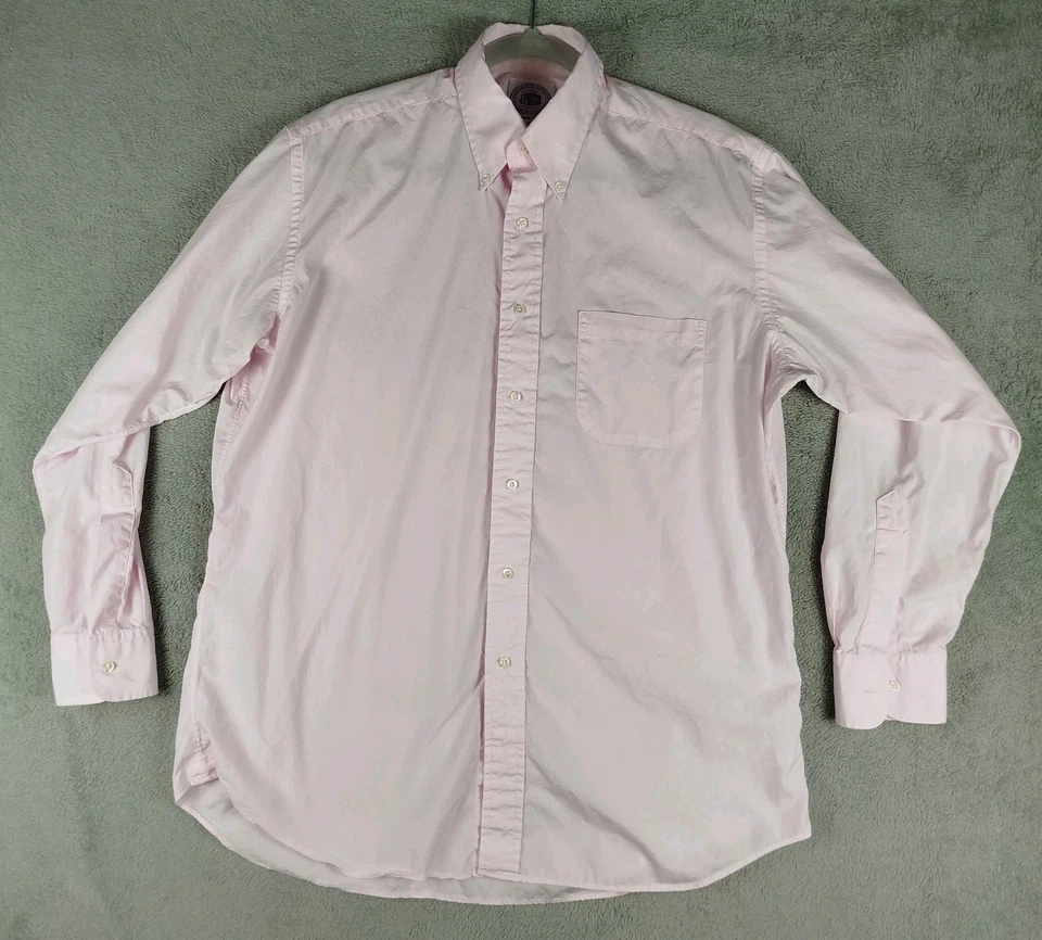 J. Press VTG Oxford Cloth Button Down Shirt Mens 16/33 Pink MADE IN USA Classic - Image 1 of 4