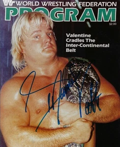 GREG THE HAMMER VALENTINE 8X10 FOTO FIRMATA WRESTLING FOTO AUTOGRAFO N PERSONA - Foto 1 di 1