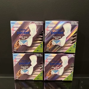 Always Pocket Feminine Pads FlexFoam Sz 2 Heavy Flow Unscented 40 Pads (10 each) - Picture 1 of 1