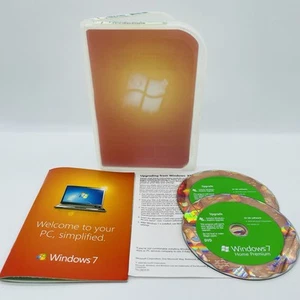 Microsoft Windows 7 Home Premium Upgrade PC OS 32/64 Bit w/ Key Genuine Retail - Picture 1 of 6