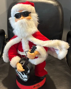 Singing Dancing Elvis Presley Santa Christmas Animated Decoration Vintage - Bild 1 von 3