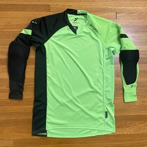 Camisa Storelli Para Hombre Pequeña Verde Negra Portero Acolchada Manga Larga Fútbol - Imagen 1 de 11