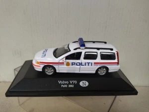 VOLVO V70 2002 POLITI POLICE NORWAY 1:43 FABBRI BLISTER OPEN - Imagen 1 de 5
