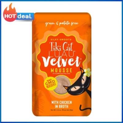 Tiki Cat Luau Velvet Mousse, Chicken in Broth, Wet Cat Food For All Life Stages - Image 1 of 4