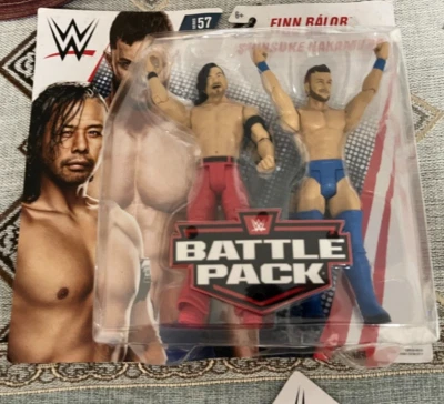 Dos (2) WWE Battle Pack Series #57 Finn Balor VS Shinsuke Nakamura Mattel Basic Foto 1 de 4