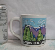 Woodland Park Zoo Ceramic Snow Leopard Big Cat Cup Mug Japan