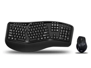 Adesso Tru-Form WKB-1500GB Wireless Ergonomic Keyboard & Mouse Combo - Picture 1 of 4