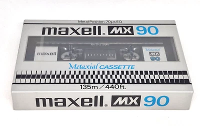 MAXELL MX 90 METAL   Blank Audio Cassette Tape (Sealed) NOS! New - Image 1 of 4