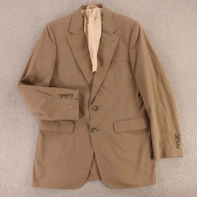 VINTAGE Chaqueta Hopsack M Marrón Algodón Poliéster Blazer Abrigo Deportivo Oakton 40L Foto 1 de 4