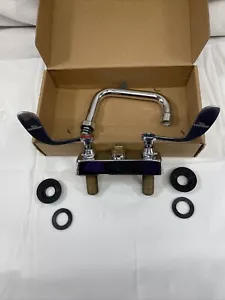 Advance Tabco K-208 Deck Mount Faucet - 6" Swing Spout 4" Centers - Picture 1 of 2