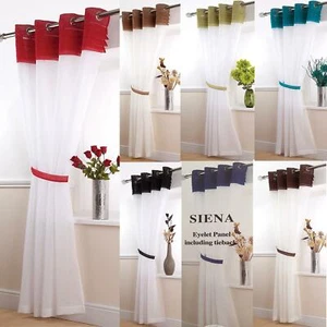 Siena Voile Panel. Choice of Colours and Sizes - Picture 1 of 10