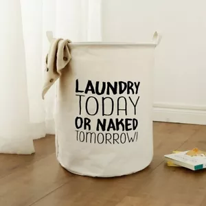 Bathroom Laundry Baskets Organizer Folding For Dirty Clothes Home Storage Bag - Picture 1 of 11