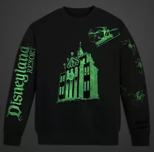 🔥HAUNTED MANSION x NIGHTMARE BEFORE CHRISTMAS - DISNEYLAND - Sweatshirt - L💥 - Picture 1 of 8