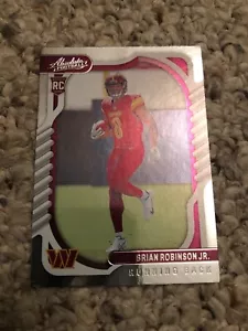 2022 Absolute Brian Robinson Jr. RC Washington Redskins Alabama Crimson Tide - Picture 1 of 1